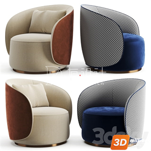 Origami Curved Armchair